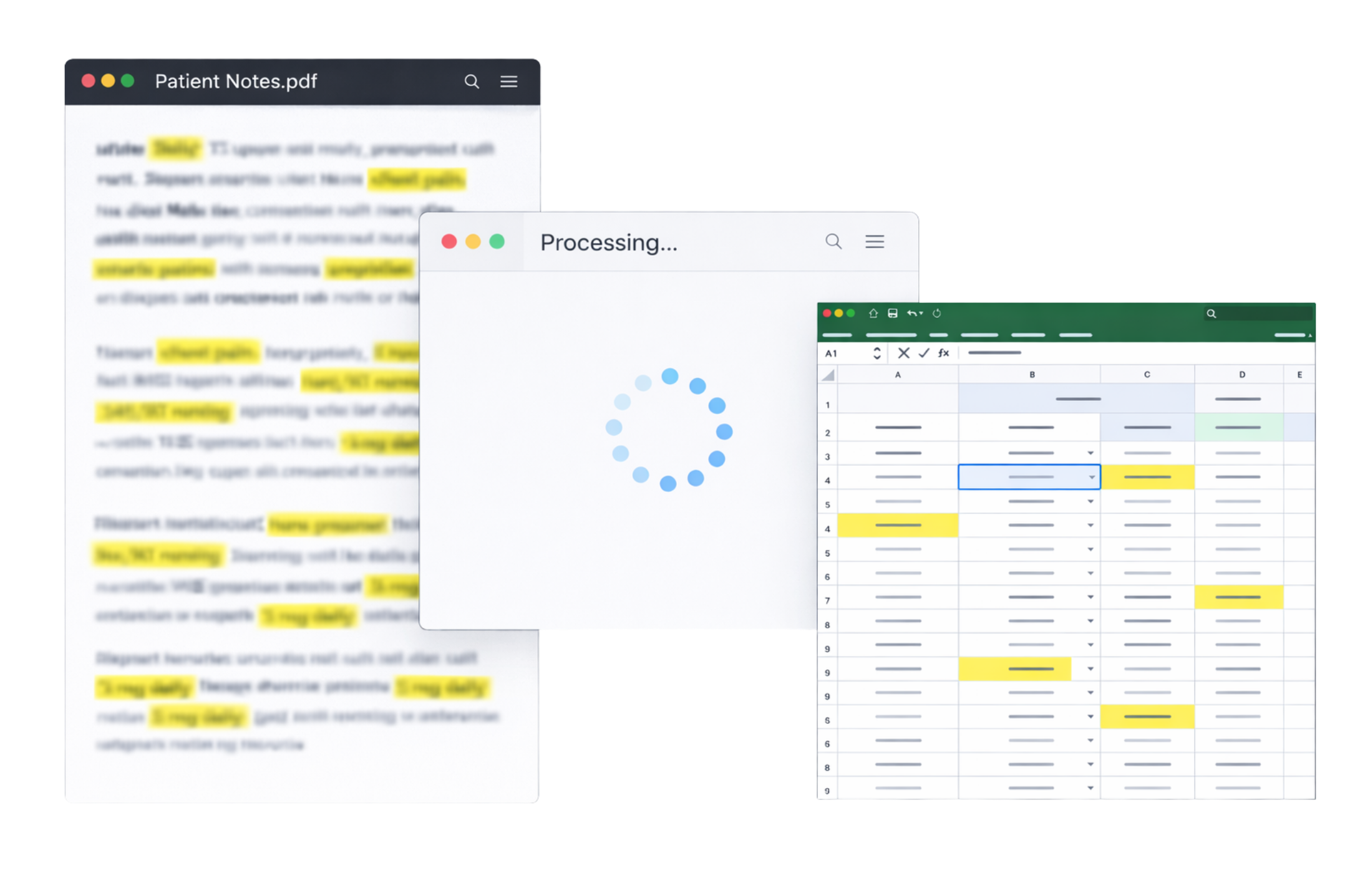 Doc2Row workflow illustration